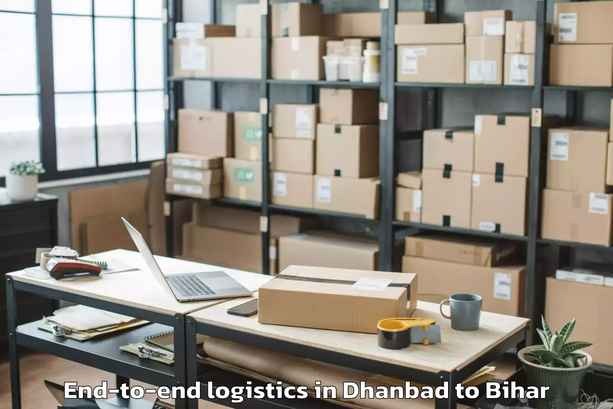 Book Dhanbad to Patahi End To End Logistics Online